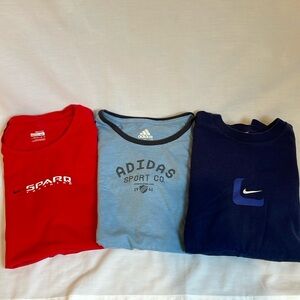 Vintage set of cotton t-shirts..Nike & Adidas